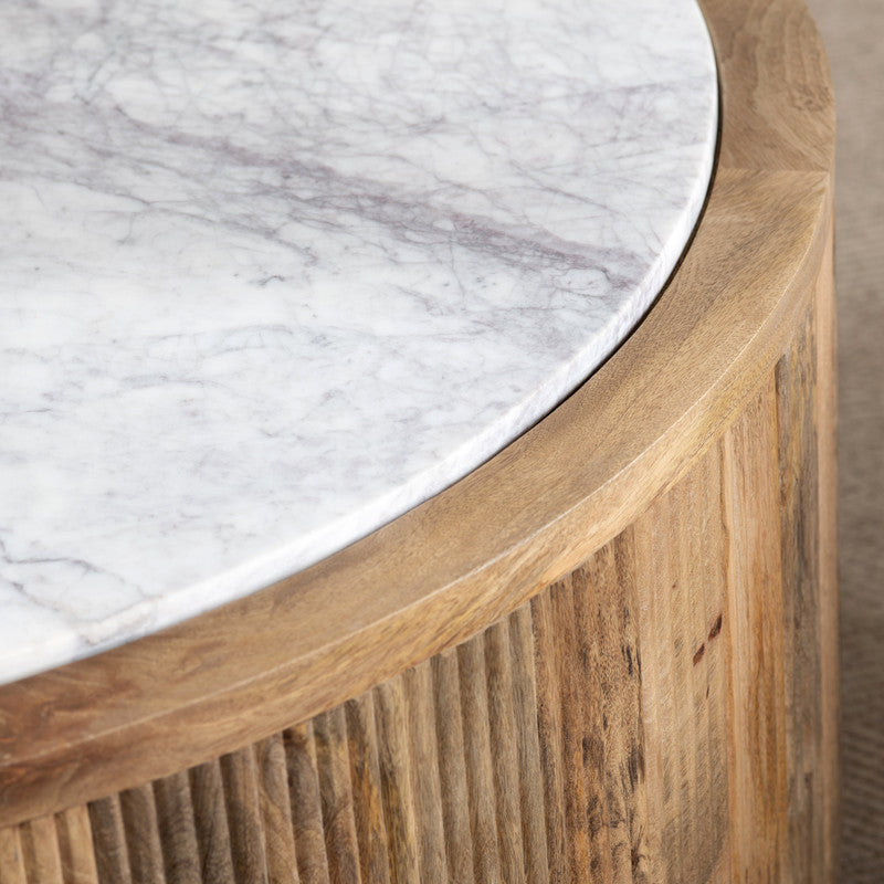 Santorini Brown/White Cocktail Table - Ornate Home