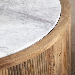 Santorini Brown/White Cocktail Table - Ornate Home
