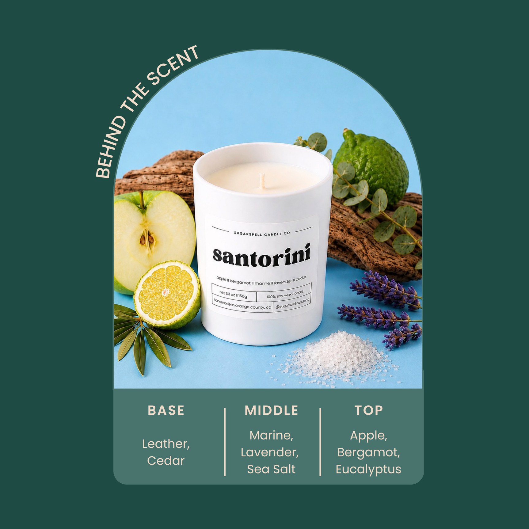 Santorini 5.3oz Soy Candle
