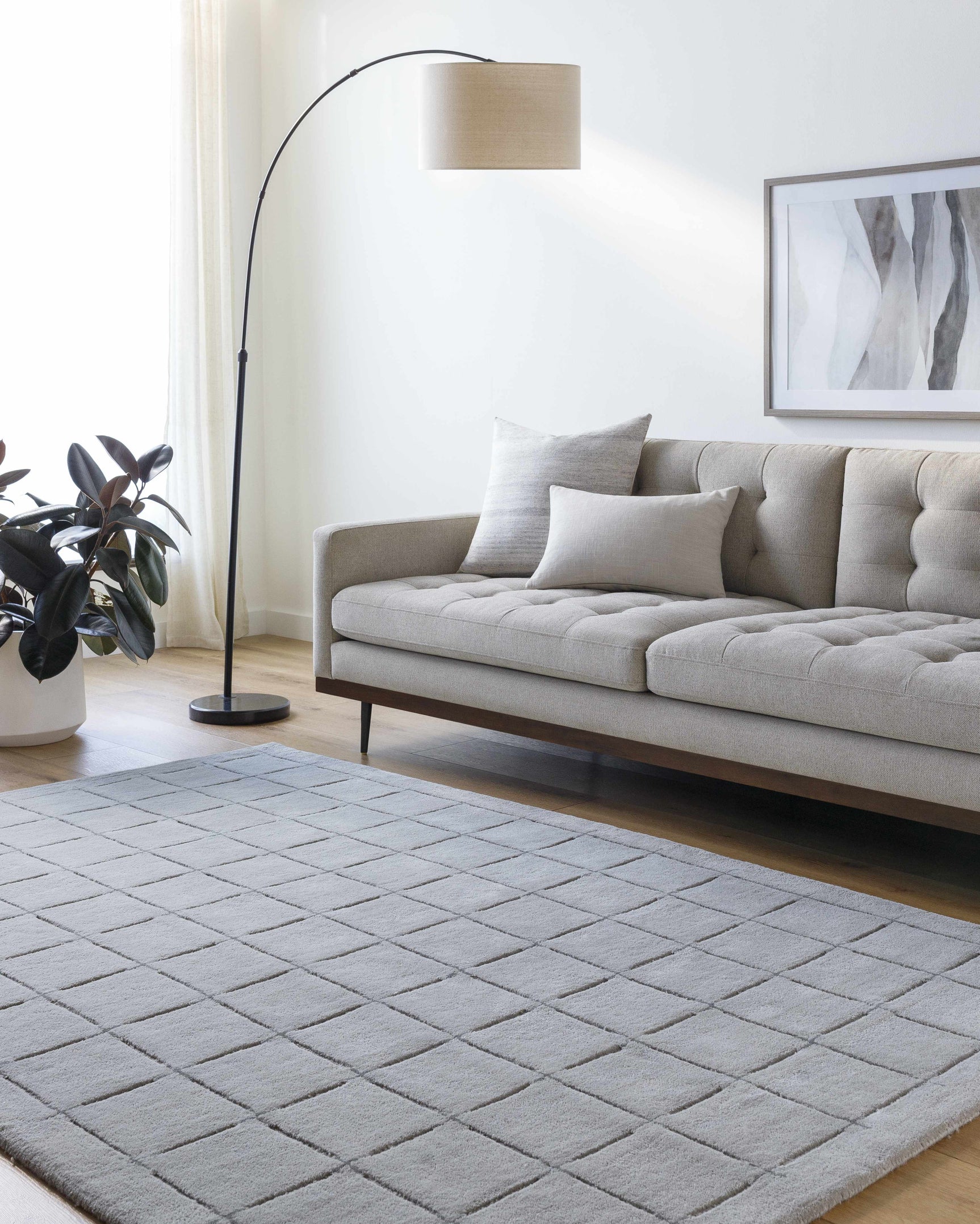 Sanvi Gray Area Rug - Ornate Home