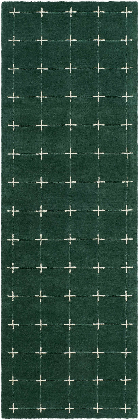 Sanvi Green Tufted Wool Area Rug - Ornate Home