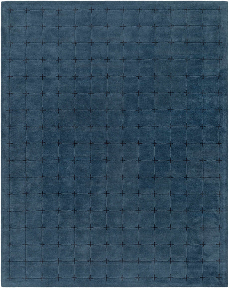 Sanvi Navy Wool Area Rug - Ornate Home