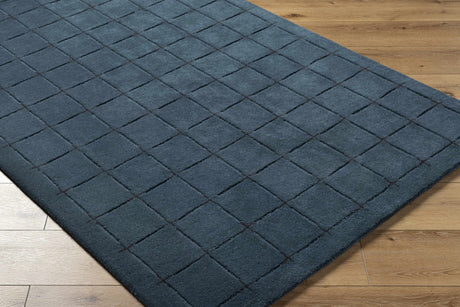 Sanvi Navy Wool Area Rug - Ornate Home