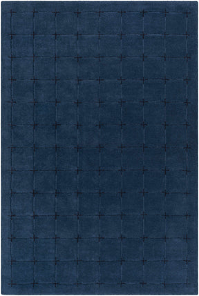 Sanvi Navy Wool Area Rug - Ornate Home