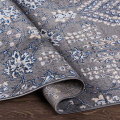 Sapinero Gray Floral Rug - Clearance - Ornate Home