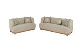 Sarabi Light Brown Sofa + Loveseat - Ornate Home