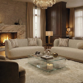 Sarabi Light Brown Sofa + Loveseat - Ornate Home