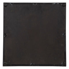 Saragano Brown/Gray/Woodtone Square Mirrors (Set of 2) - Ornate Home