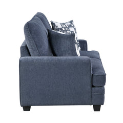 Sarah Blue Loveseat - Ornate Home