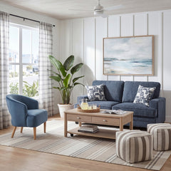 Sarah Blue Loveseat - Ornate Home