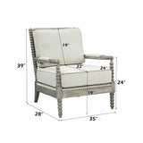 Saraid Beige Accent Chair - Ornate Home