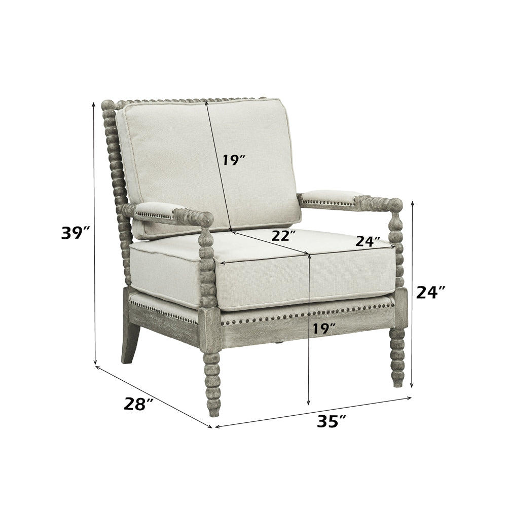 Saraid Beige Accent Chair - Ornate Home