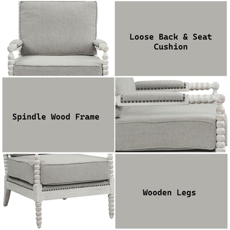 Saraid Gray Accent Chair - Ornate Home