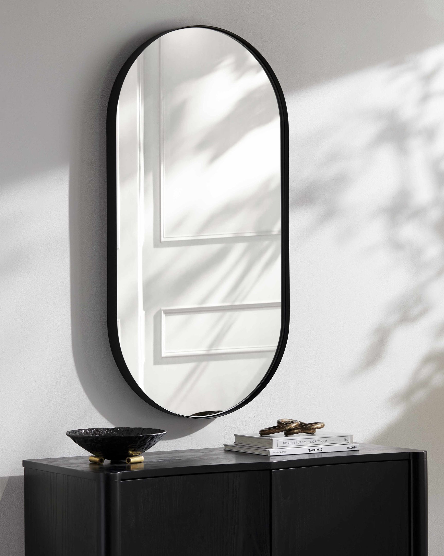 Saraipali Black Accent Mirror - Ornate Home