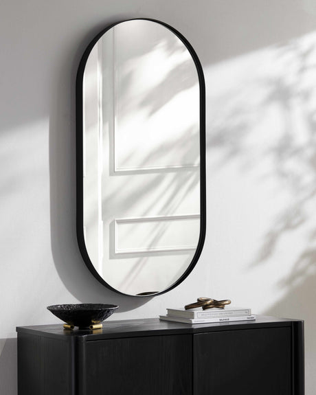 Saraipali Black Accent Mirror - Ornate Home