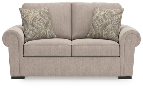 Sararose Heather Loveseat - Ornate Home