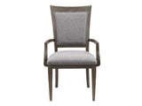 Sarasota Brown/Gray Arm Chair (Set of 2) - Ornate Home