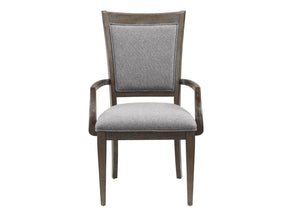 Sarasota Brown/Gray Arm Chair (Set of 2) - Ornate Home