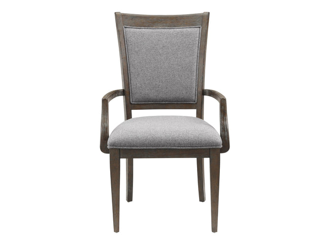 Sarasota Brown/Gray Arm Chair (Set of 2) - Ornate Home