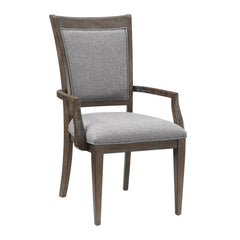 Sarasota Brown/Gray Arm Chair (Set of 2) - Ornate Home