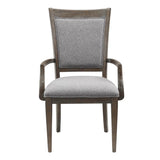Sarasota Brown/Gray Arm Chair (Set of 2) - Ornate Home