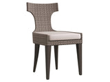 Sarasota Graphite/Pewter Grey/White/Cream Outdoor Side Chair - Ornate Home