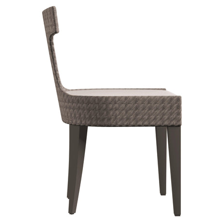 Sarasota Graphite/Pewter Grey/White/Cream Outdoor Side Chair - Ornate Home