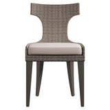 Sarasota Graphite/Pewter Grey/White/Cream Outdoor Side Chair - Ornate Home