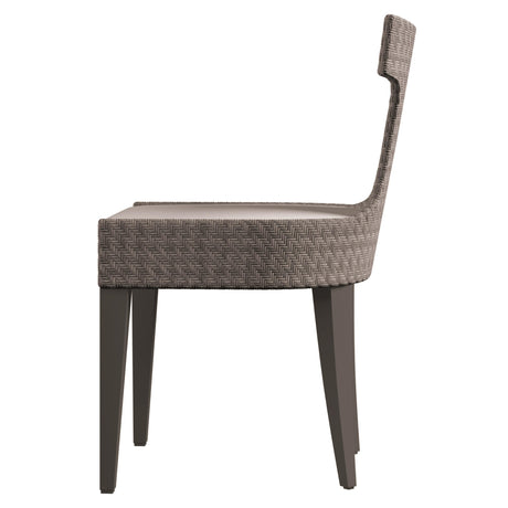 Sarasota Graphite/Pewter Grey/White/Cream Outdoor Side Chair - Ornate Home