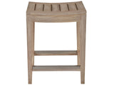 Saratoga Warm Weathered Teak Counter Stool - Ornate Home