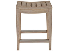 Saratoga Warm Weathered Teak Counter Stool - Ornate Home