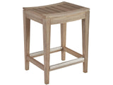 Saratoga Warm Weathered Teak Counter Stool - Ornate Home