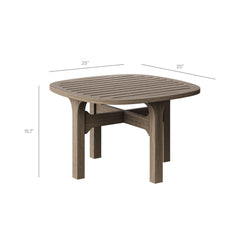Saratoga Weathered Gray Flint 5-Piece Outdoor Patio Teak Wood Furniture Set - Ornate Home