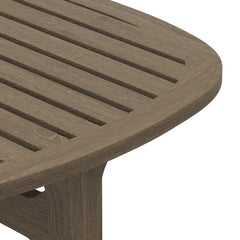 Saratoga Weathered Gray Square Outdoor Patio Teak Wood Side Table - Ornate Home
