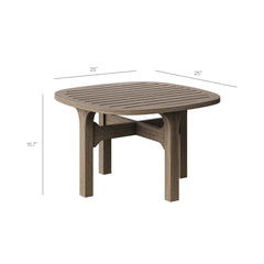 Saratoga Weathered Gray/White 5-Piece Outdoor Patio Teak Wood Furniture Set - Ornate Home