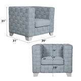 Saree Light Teal Chair - Ornate Home