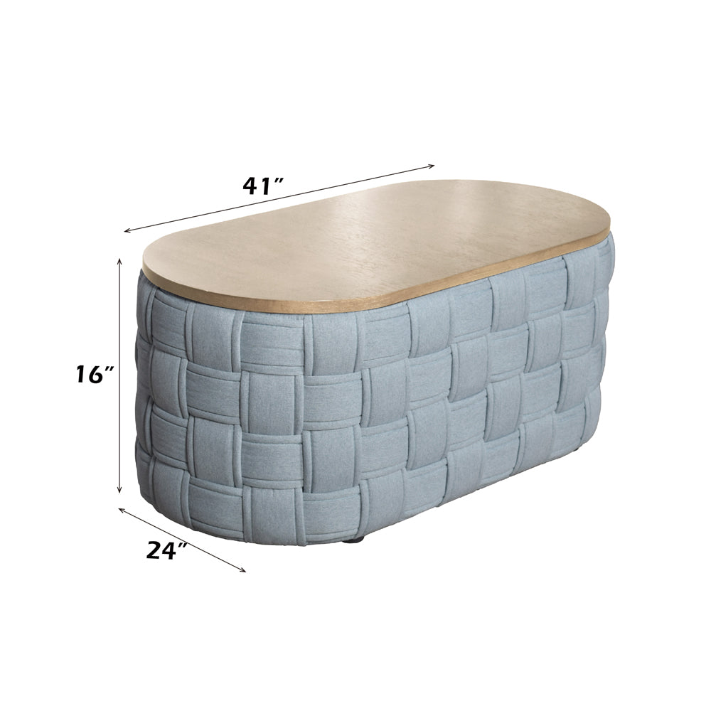 Saree Light Teal Coffee Table - Ornate Home