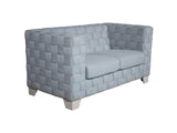 Saree Light Teal Loveseat - Ornate Home