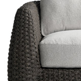 Sarene Dark Thatch/Beige/Tan Outdoor Swivel Chair - Ornate Home