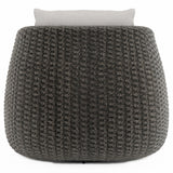 Sarene Dark Thatch/Beige/Tan Outdoor Swivel Chair - Ornate Home