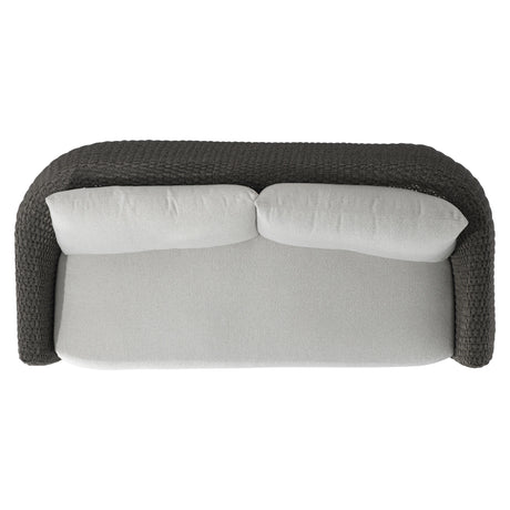 Sarene Dark Thatch/Grey Outdoor Sofa - Ornate Home