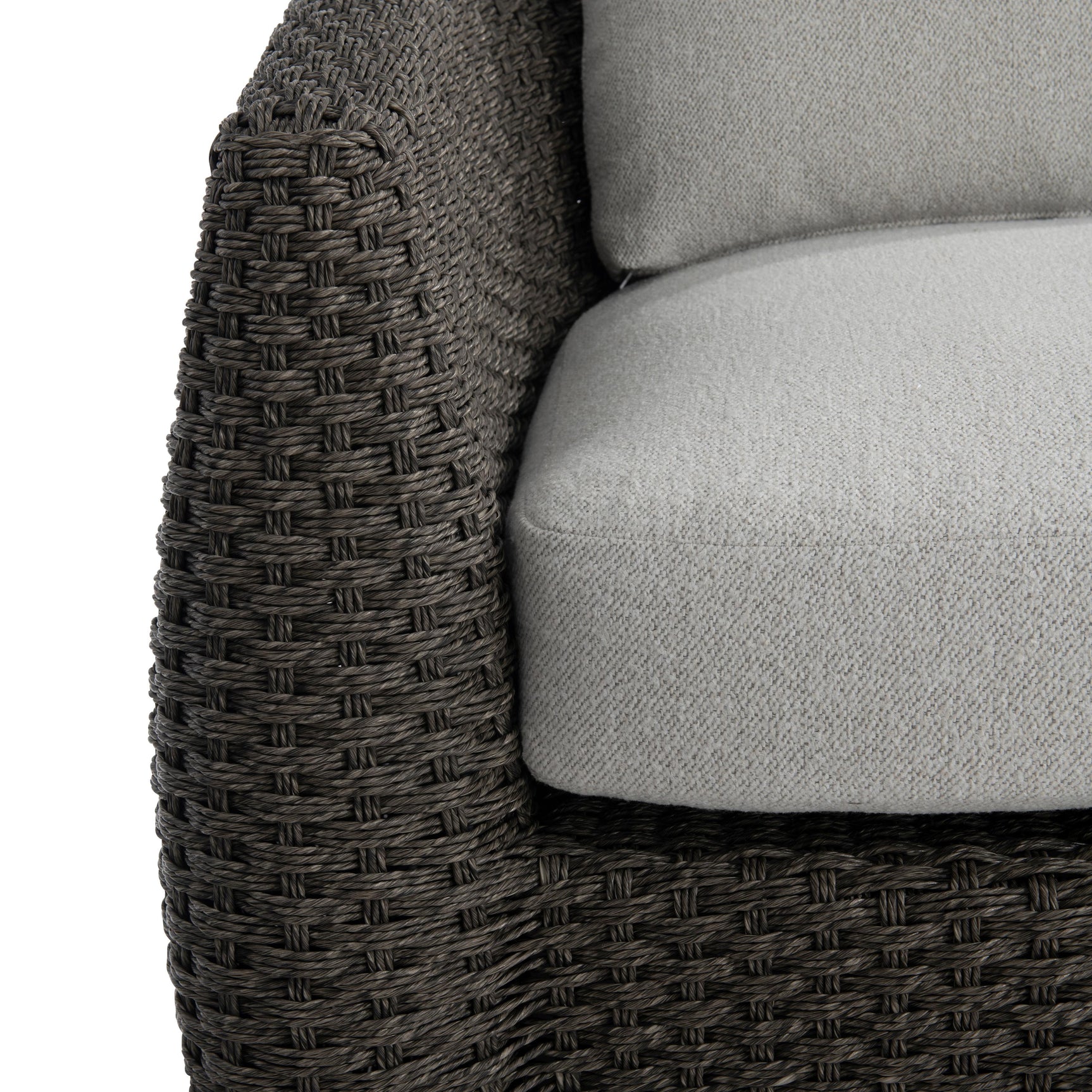 Sarene Dark Thatch/Grey Outdoor Sofa - Ornate Home