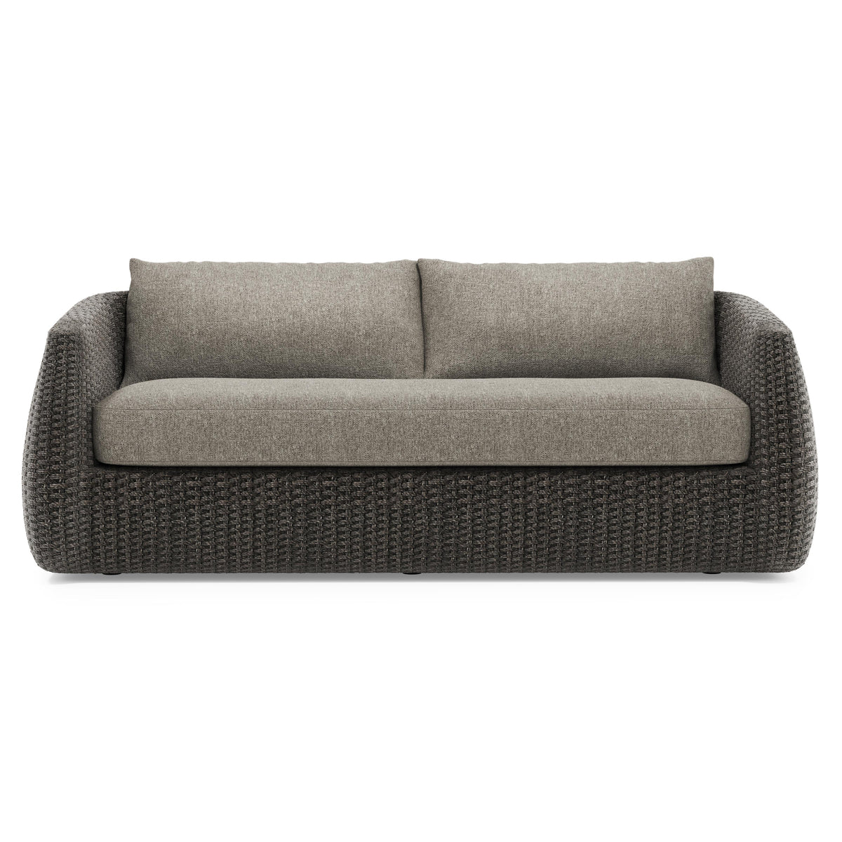 Sarene Dark Thatch Outdoor Sofa - Ornate Home