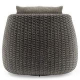 Sarene Dark Thatch Outdoor Swivel Chair - Ornate Home