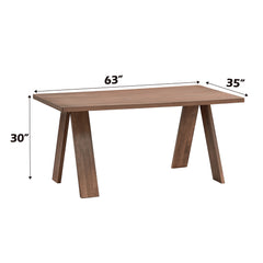 Sarha Walnut Dining Table - Ornate Home