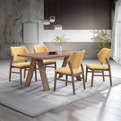 Sarha Walnut Dining Table - Ornate Home