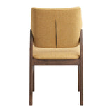 Sarha Yellow & Walnut Side Chair (Set of 2) - Ornate Home
