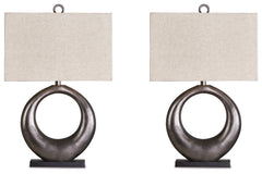 Saria Antique Silver Table Lamp (Set of 2) - Ornate Home