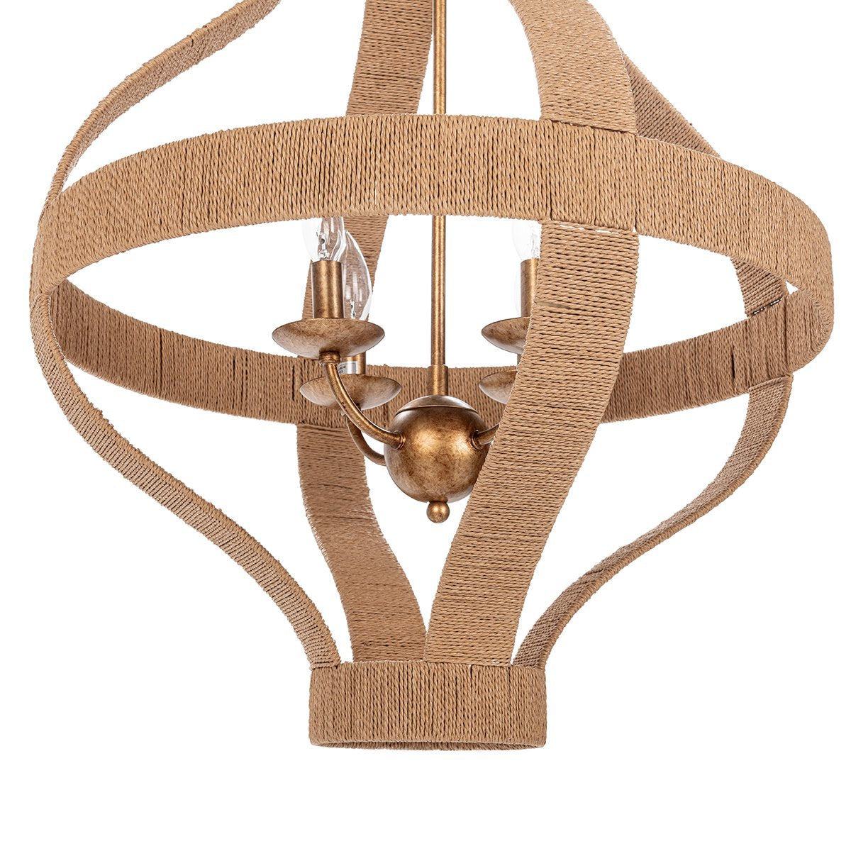 Sarmiento Pendant Natural/Gold - Ornate Home