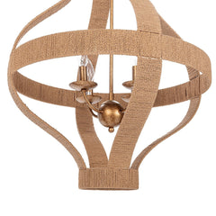 Sarmiento Pendant Natural/Gold - Ornate Home